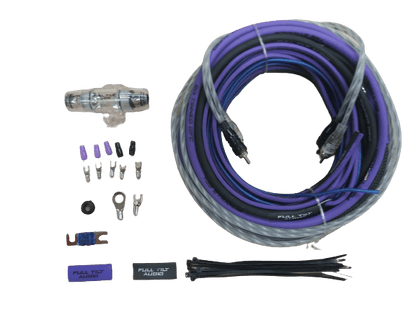 Full Tilt Audio 8 AWG OFC Amplifier Wire Kits - Blue/Black