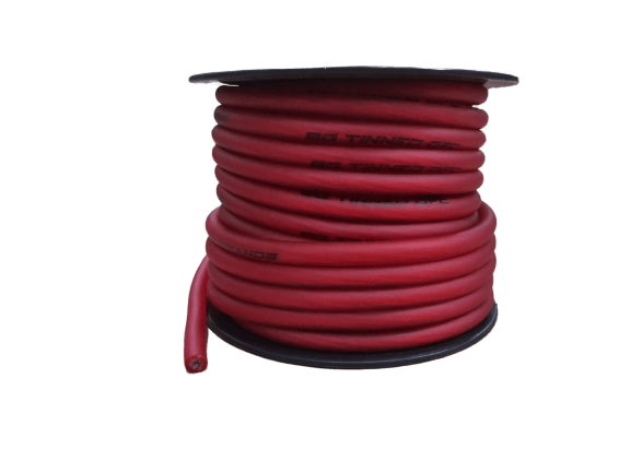 Full Tilt 50' 8 AWG OFC Power/Ground Cable - Clear