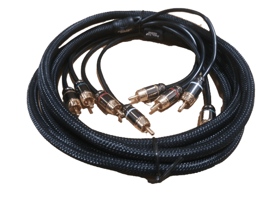 Full Tilt Audio HQ Series 4-Channel RCA Cable - 10 Feet