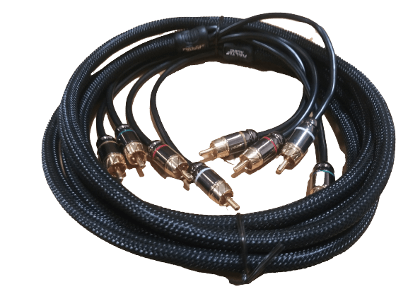 Full Tilt Audio HQ Series 4-Channel RCA Cable - 3 Feet