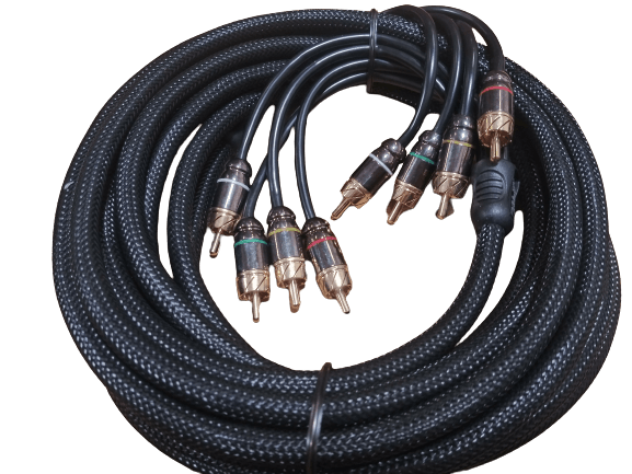 Full Tilt Audio HQ Series 4-Channel RCA Cable - 6 Feet