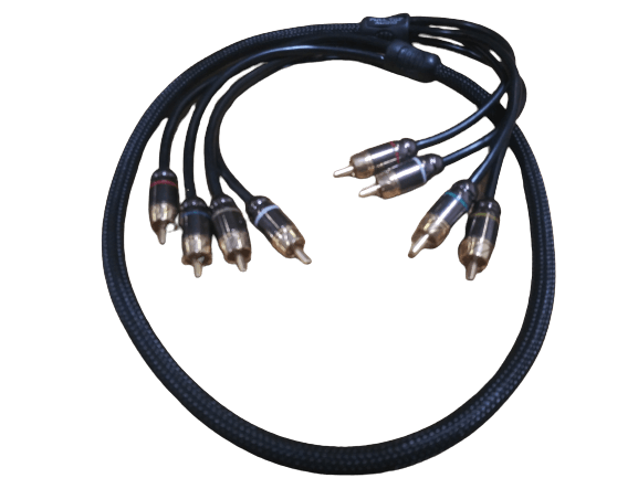 Full Tilt Audio HQ Series 4-Channel RCA Cable - 10 Feet