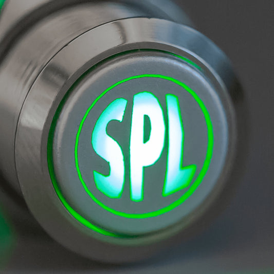 Latching Aluminum SPL 12V Pushbutton Switch SPDT Two Pack - Green