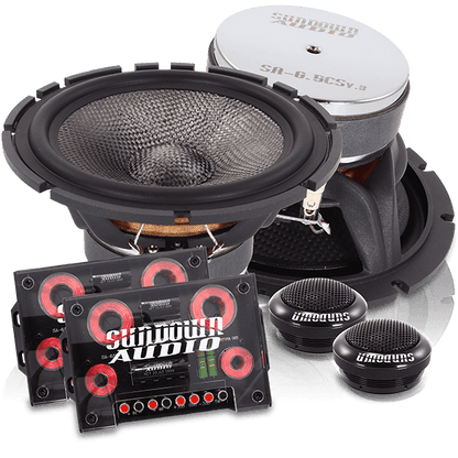 SA-6.5CS v.3 6.5" 6-1/2 Component Car Audio Speakers+Tweeters