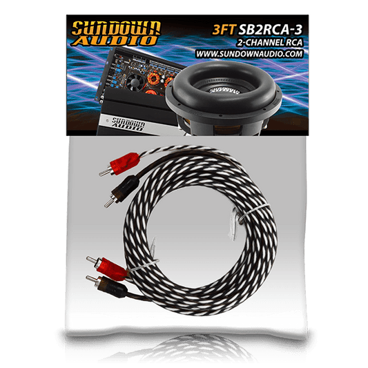 SB2-3FT 2-Channel RCA Interconnect Cables