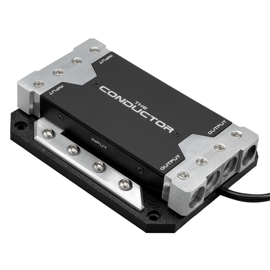 The Conductor All-In-One Ground Distribution Block and 1000A Ammeter - Red