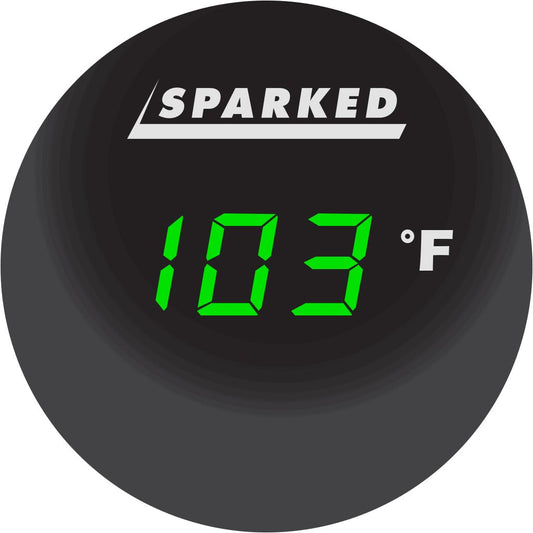 Thermometer 12V Ambient Temperature Sensor -30°F - 120°F - Green