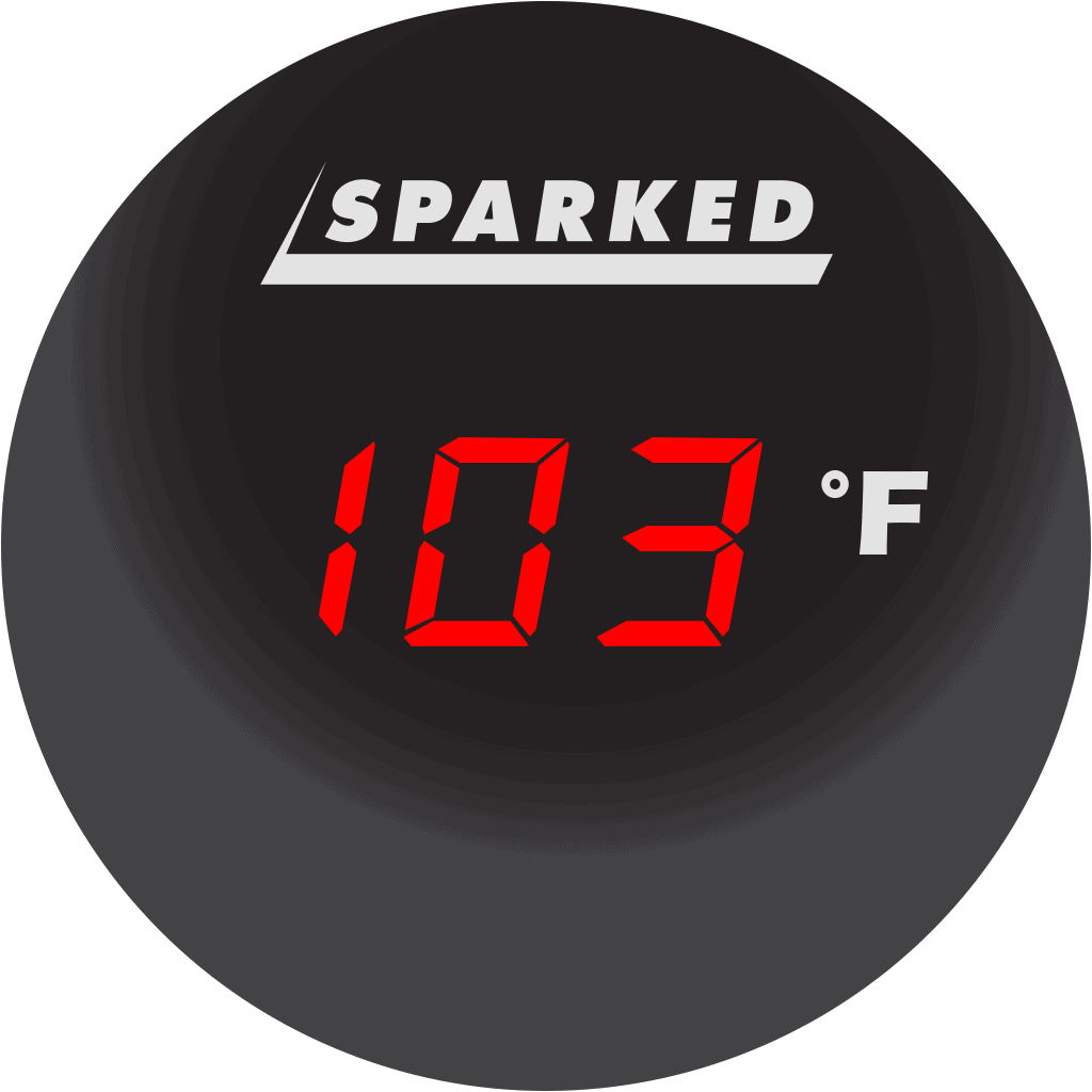 Thermometer 12V Ambient Temperature Sensor -30°F - 120°F - Red