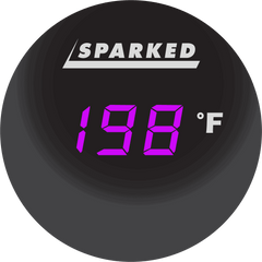 Thermometer 12V Temperature Sensor -34°F - 200°F With 18ft Cable - Purple